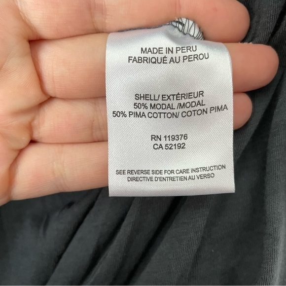 [Helmut Lang] Women's Dark Gray Elastic Waist  Draped Neck Sleeveless Romper - Picture 6 of 9